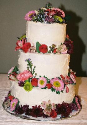 Homemade Wedding Cake pictures