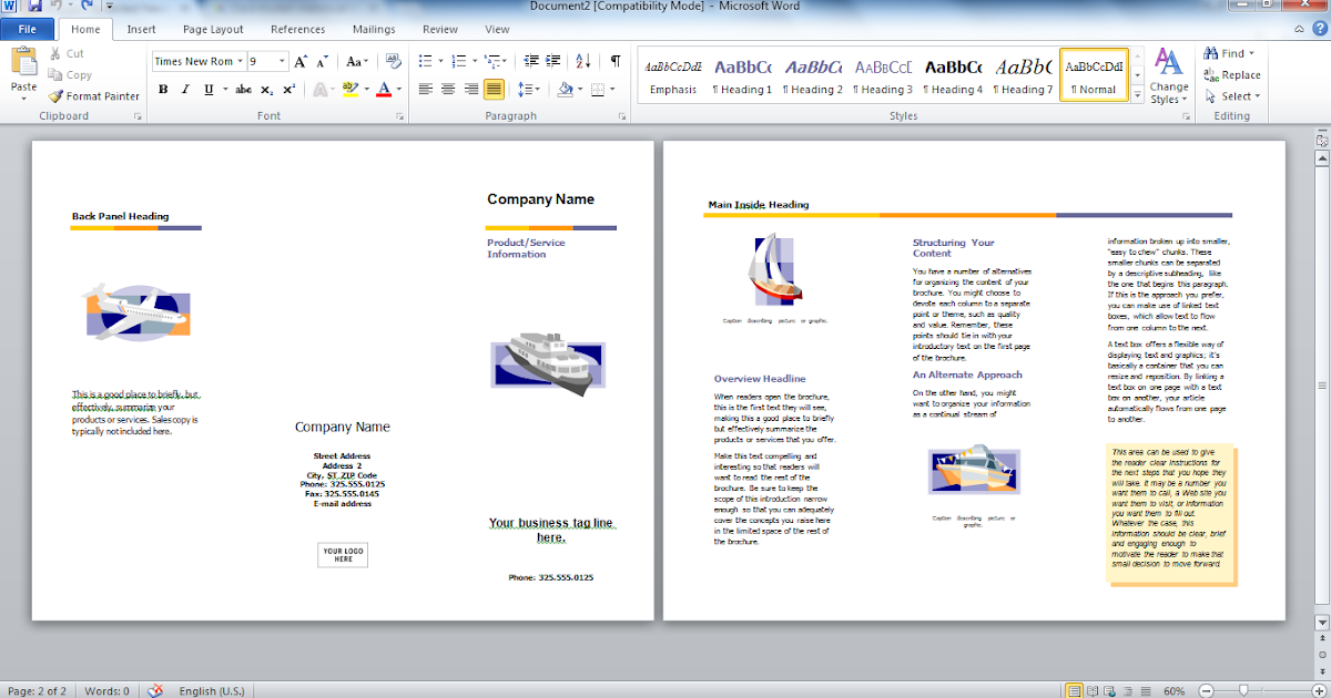 Kursus Microsoft  Office  Word  Jogja Cara  Membuat  Brosur  