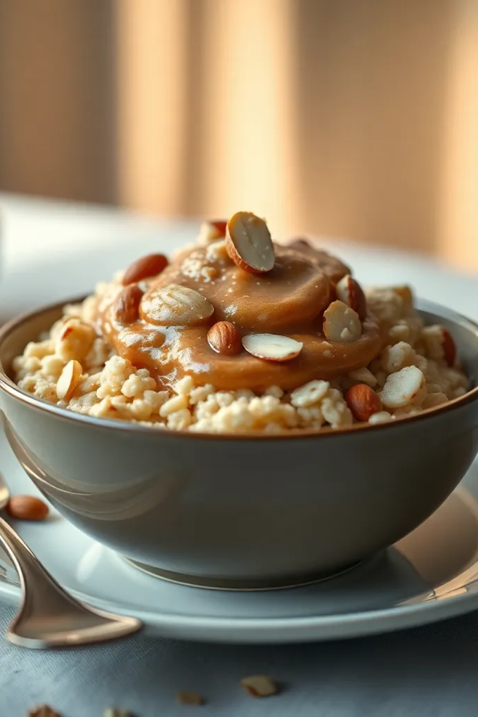  Nutty Almond Butter Oatmeal