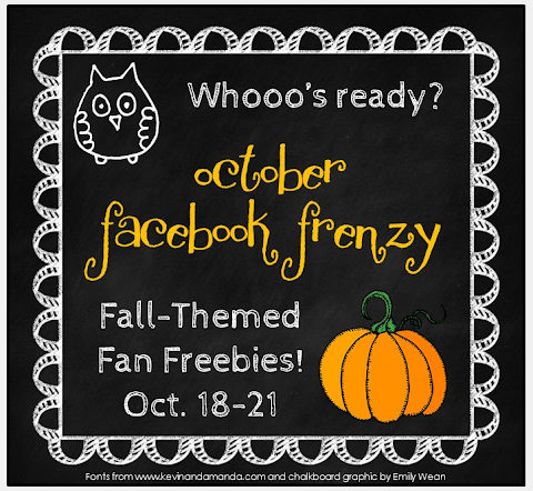 October Facebook Frenzy Weekend!  (quick - grab your freebies now!)