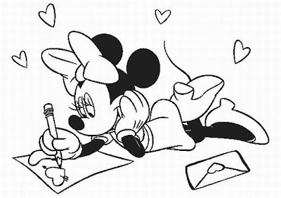 Disney Valentines Coloring Pages