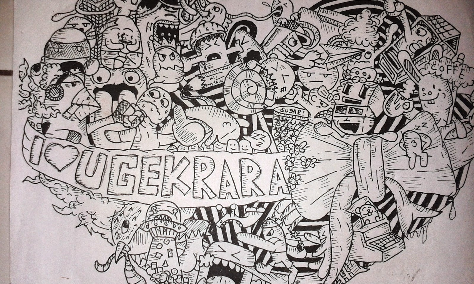 Gambar Doodle Happy Aniversary Populer