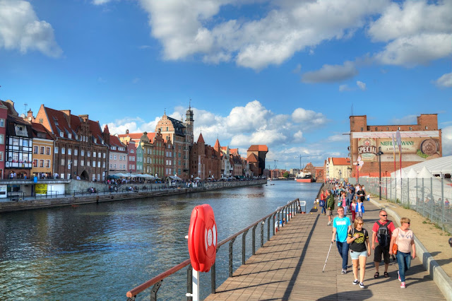 centrum miasta Gdańsk i żuraw