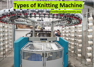 Different types of knitting machine in textile industry