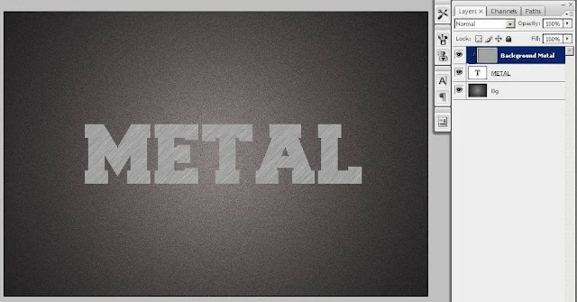 Cara Membuat Teks Efek Metal dengan Adobe Photoshop CS3