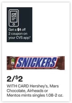 Mars Chocolate Bar CVS Deals