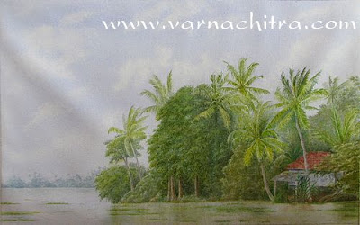 kuttanad landscape painting