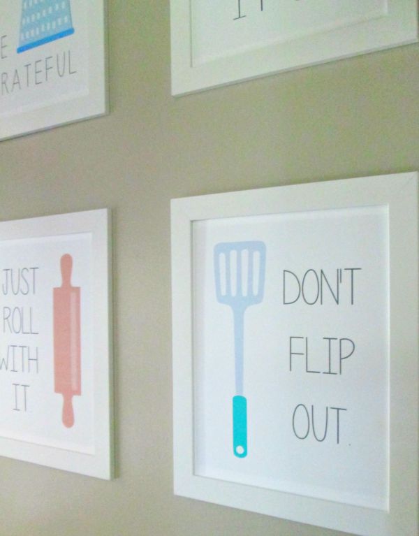 Mix it up with printable kitchen wall art 
