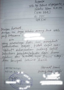 Contoh Surat Izin Tidak Masuk Kuliah  Share The Knownledge