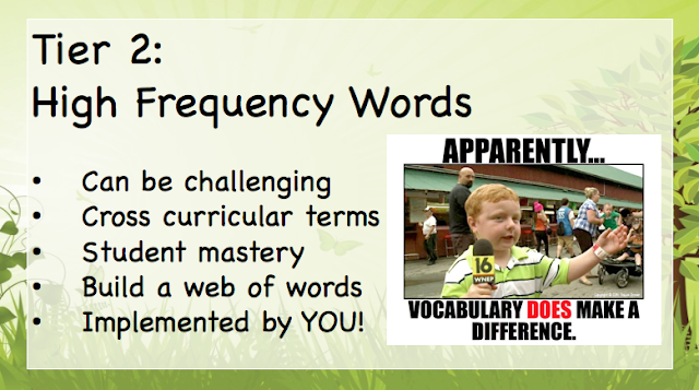 Research says children that struggle with comprehension also struggle with vocabulary.  Wouldn't you like to have your quick and easy ways to expand your students' vocabulary and also strengthen their overall comprehension? Sowing The Seeds Of Vocabulary (the first in a series) will walk you through understanding and implementing vocabulary in your classroom.  Read this post and your students will thank you profusely. (See what I did there?)