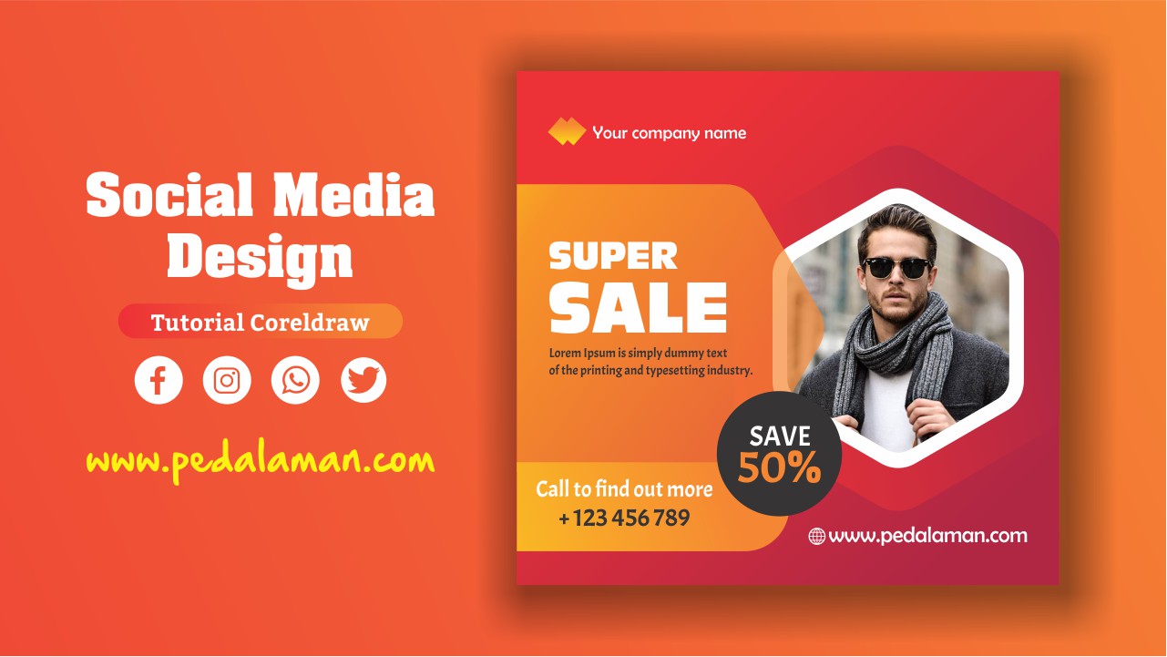 Cara membuat brosur super sale di coreldraw