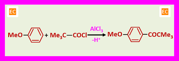 Friedel Crafts acylation of more reactive aromatic compound