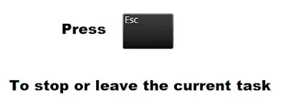 esc shortcuts for windows