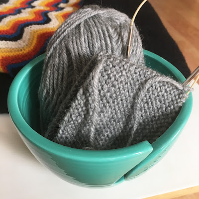 Knitting in progress