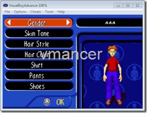 game boy - visual boy advance - sims bustin out