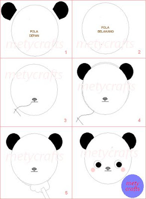 everything here Cara Membuat Boneka Panda  Dari Kain Flanel