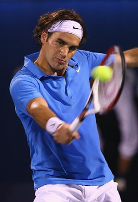 Roger Federer Tennis Serving 2009 Picture