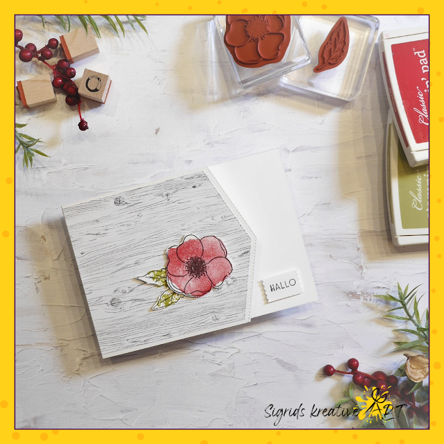 painted poppies, stampin up stempelset, mohnblumen
