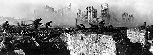 Imagen: Ofensiva rusa en Stalingrado.