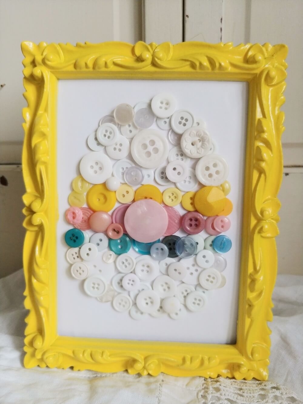 DIY Button Art for Easter