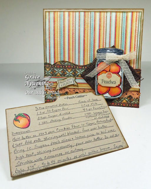 ODBD Stamps: Peaches, Garden Mini, Blue Ribbon Winner, designed by Grace Nywening