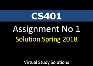 CS401 Assignment No 1 Solution and Discussion Spring 2018 