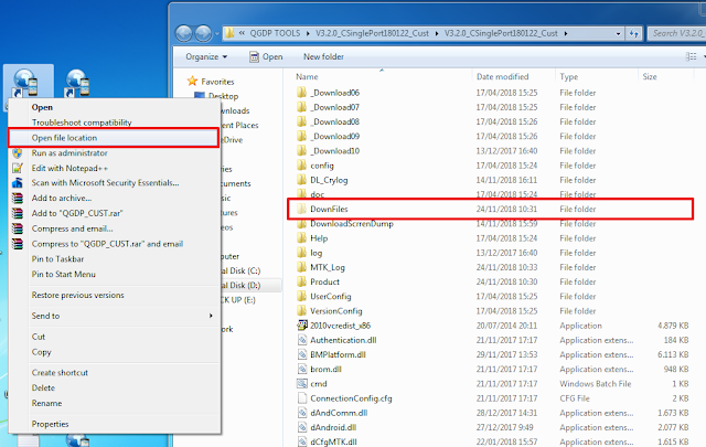 open downfiles untuk melihat file hasil ekstrak dari cpb yang berisi file scatter