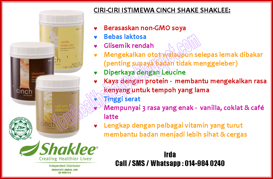 A WAHMpire's Diary: CINCH SHAKE SHAKLEE : MENURUNKAN 