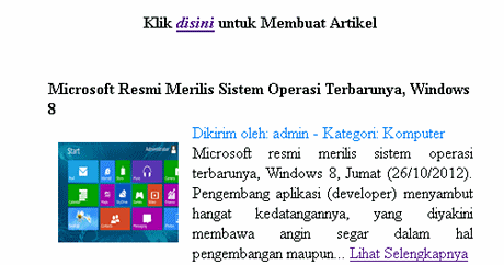Download Contoh CMS (Content Management System) dengan PHP | Ayti ...