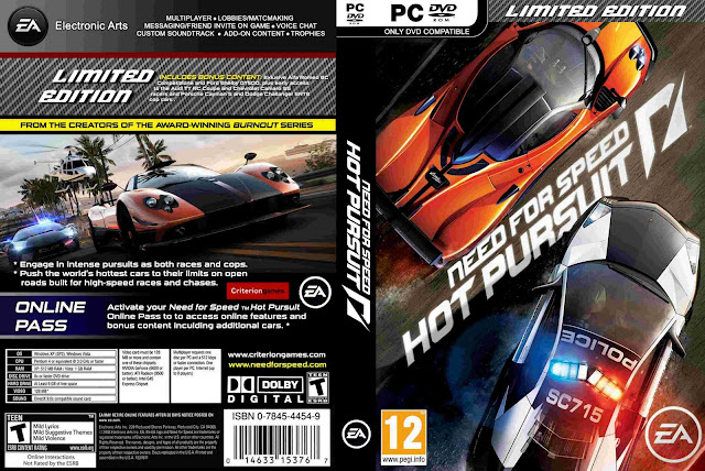 تحميل وتتبيث لعبة 2010 Need for Speed: Hot Pursuit للكمبيوتر كاملة ومضغوطة بحجم صغير 4 GB وشغالة