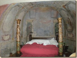 One of the rooms -- the bed is unmafe because some people just checked out of it