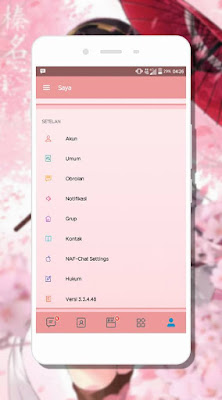 Download Bbm MOd NAF_Chat SweetPink V3.3.4.48 Apk