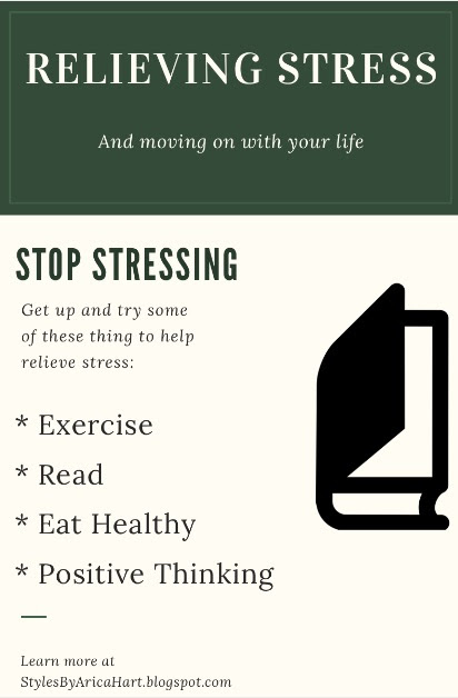 Stress, books, food, exercise