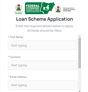 Presidential Palliative Programmes Loan Application Form and Eligibility
