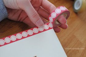 DIY Washi Tape Frame - Easy Photo Gift Idea at directorjewels.com