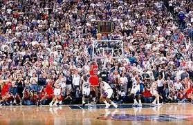 Michael Jordan hitting a game-winning shot