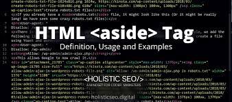 HTML aside Tag