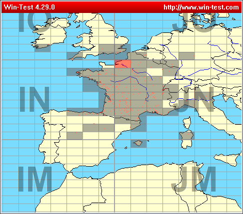 Les carrés Locator contactés