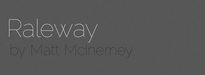 Raleway fonts