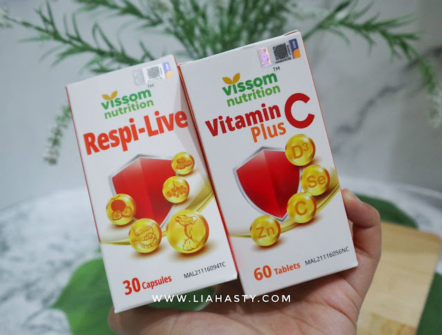 Produk Penjagaan Kesihatan Respi-Live & Vitamin C Plus dari Vissom Nutrition