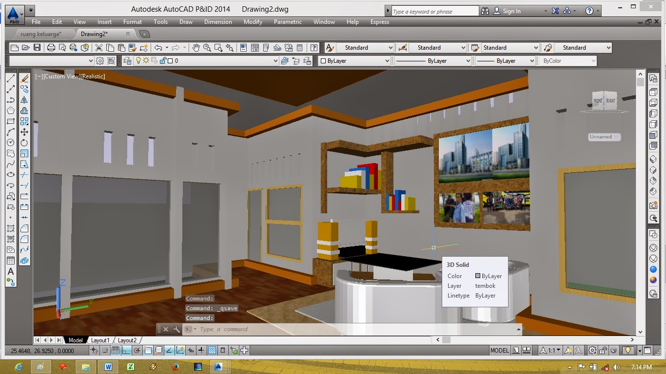 Render AutoCAD 2014 BUILDING ARCHITECTURAL