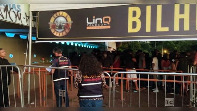 Procon Goiás autua site de venda de ingressos do show da banda Guns N Roses