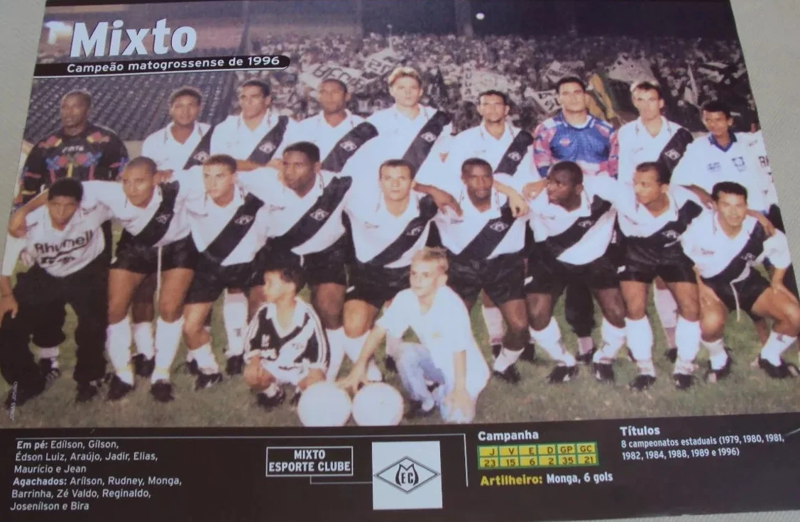 Edílson, Josenilson, Edson Luís (Zé Valdo), Jadir, Maurício, Araújo, Elias, Reginaldo, Valdecir, Barrinha e Monga.