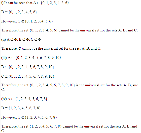 Solutions Class 11 Maths Chapter-1 (Sets)Exercise 1.3
