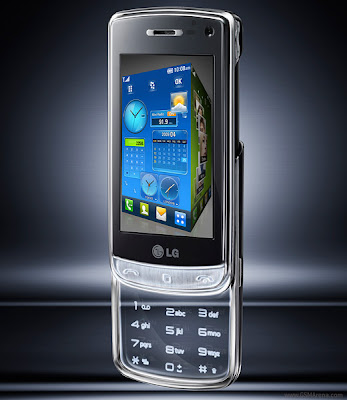 LG GD900 crystal 3G phone  transparent touch sensitive keypad and it looks great