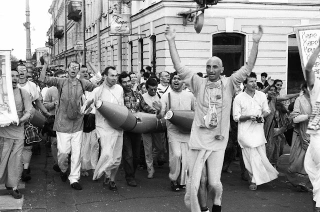 Chanting Hare Krishna in Ecstasy in Russia