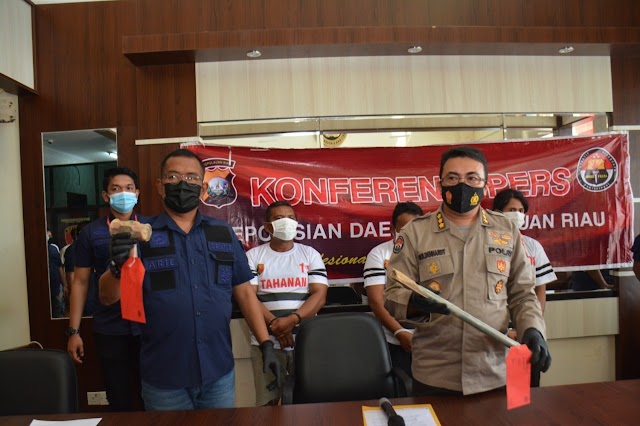 Dit Reskrimum Polda Kepri Berhasil Mengamankan Tiga Orang Pelaku Pencurian Kabel Telkom