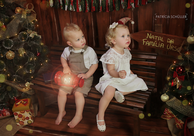 Sessão de natal Helena e Arthur Patrícia Schüller Fotografias Rio do Sul