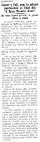 I Gran Premio de Ajedrez Reus 1950, nota de prensa