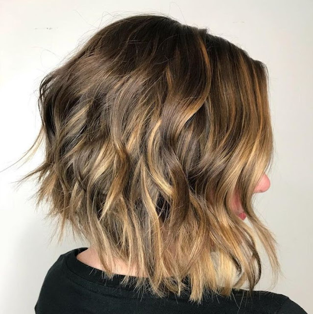 textured a-line bob for comfortable and effortless style